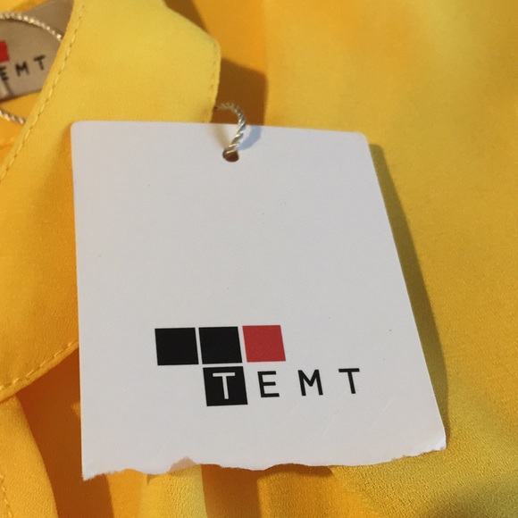 Temt yellow halter top - Picture 7 of 8